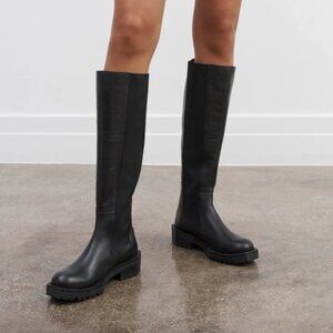 Carnegie Knee-High Boots Marcella New York Size 8 Real Leather